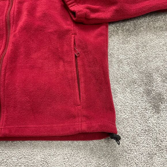 Columbia Steens Mountain Fleece Jacket Men Medium Red Full Zip High Neck Outdoor - Picture 5 of 12